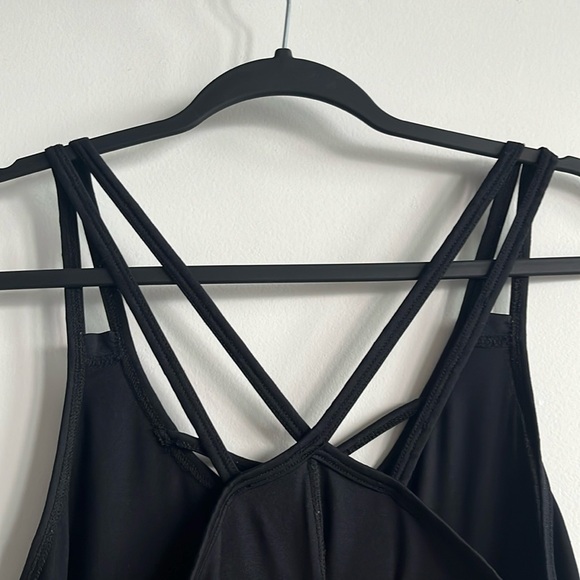 Women’s [L] Tank top casual, sport, yoga top, black, straps criss cross style - Picture 6 of 11